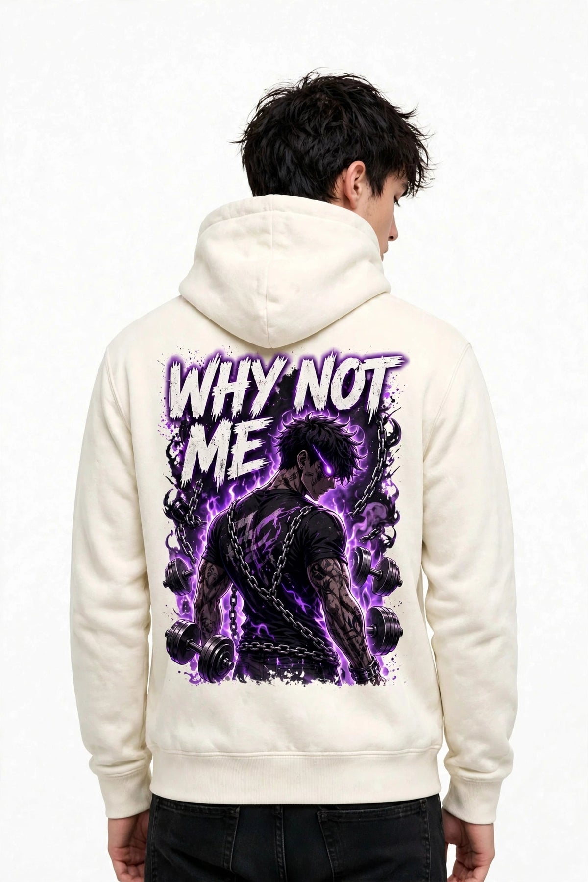 Why Not Me Anime Graphic Hoodie | 350 GSM | 100% Cotton