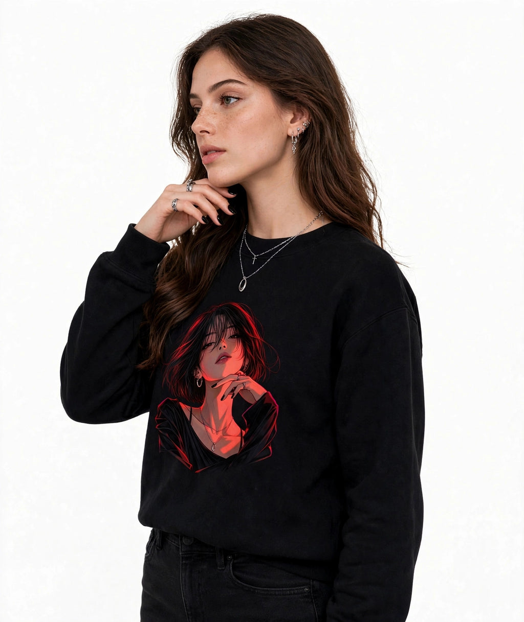 Girl Graphic SweatShirt| 350 GSM | 100% Cotton