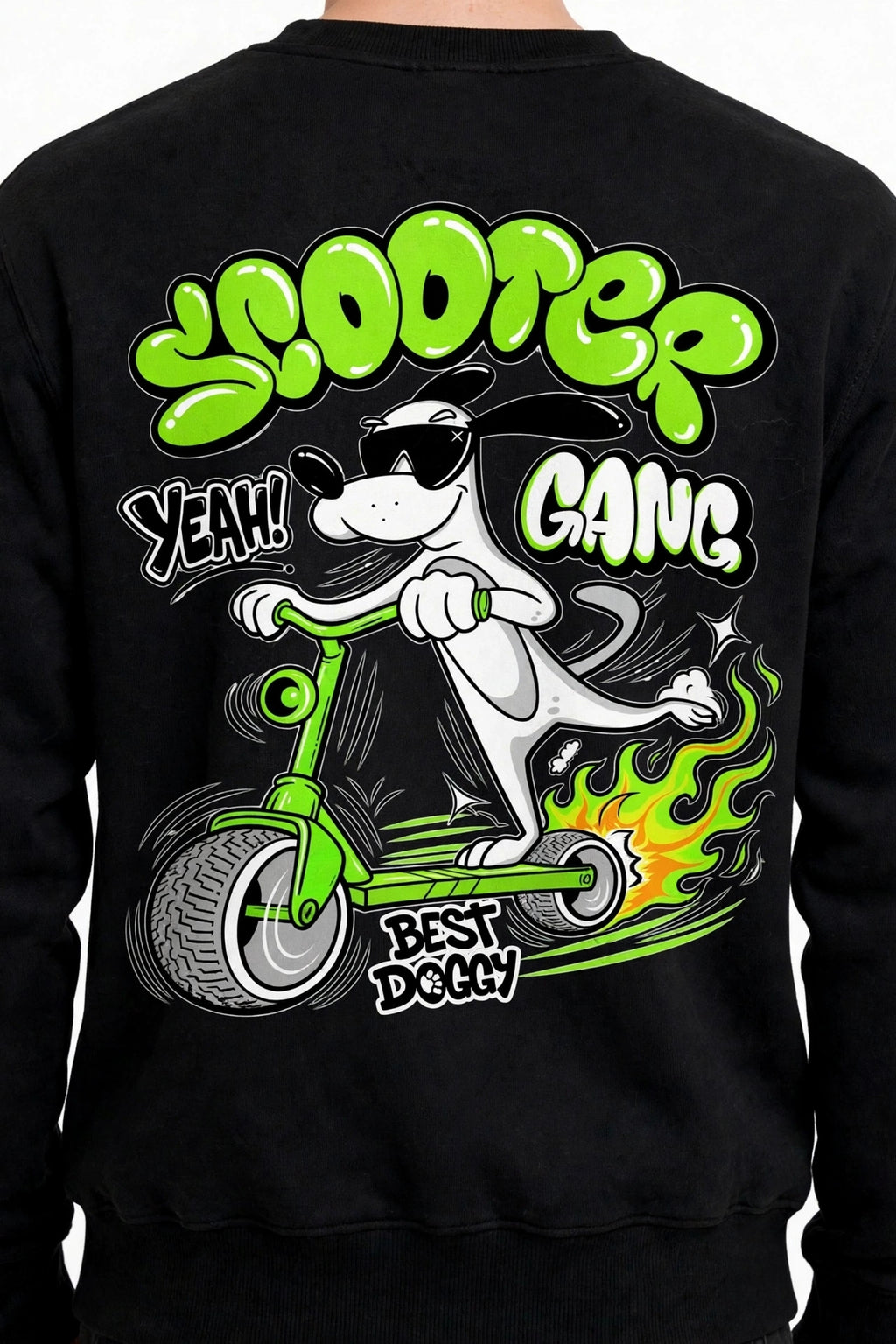 Scooter Graphic Sweatshirt | 350 GSM | 100% Cotton