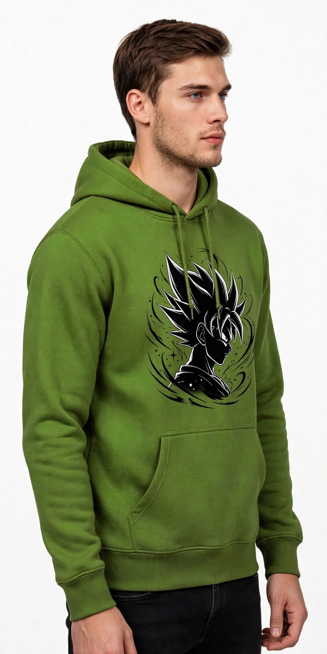 Black Anime Graphic Hoodie | 350 GSM | 100% Cotton