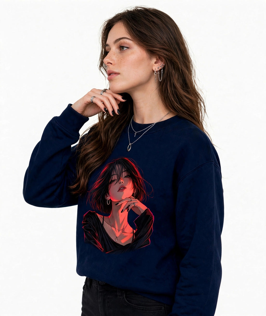 Girl Graphic SweatShirt| 350 GSM | 100% Cotton