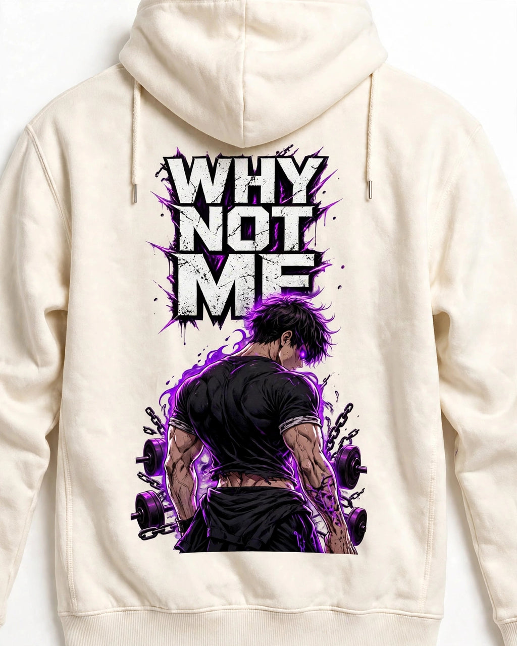 Why Not Me Anime Graphic Hoodie | 350 GSM | 100% Cotton