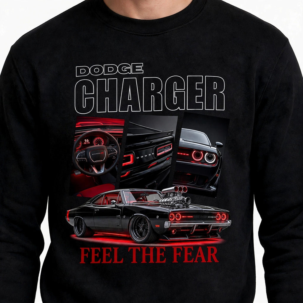 Dodge Charger Graphic Sweatshirt | 350 GSM | 100% Cotton