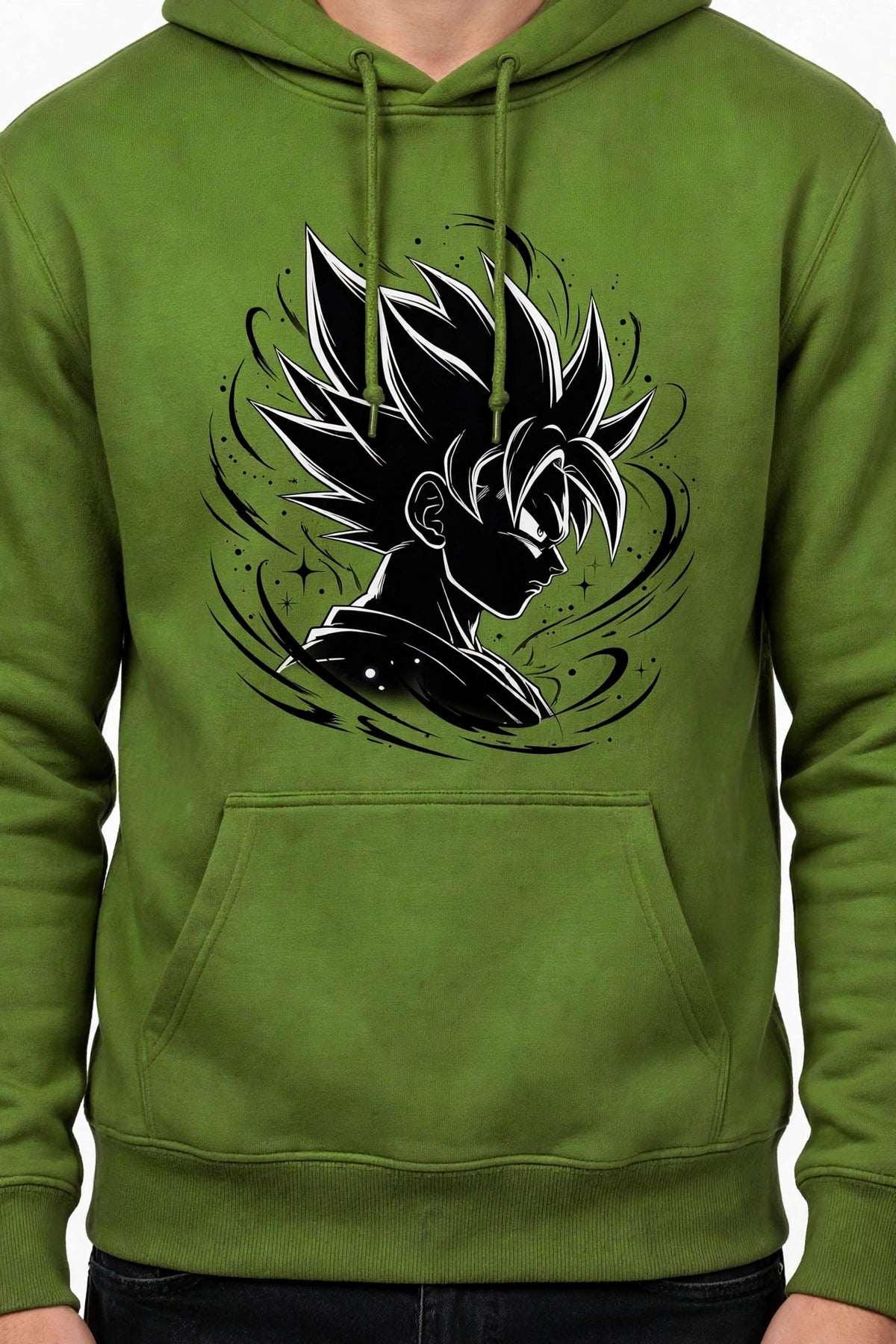 Black Anime Graphic Hoodie | 350 GSM | 100% Cotton