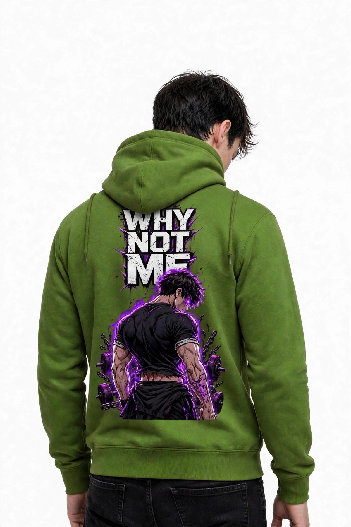 Why Not Me Anime Graphic Hoodie | 350 GSM | 100% Cotton