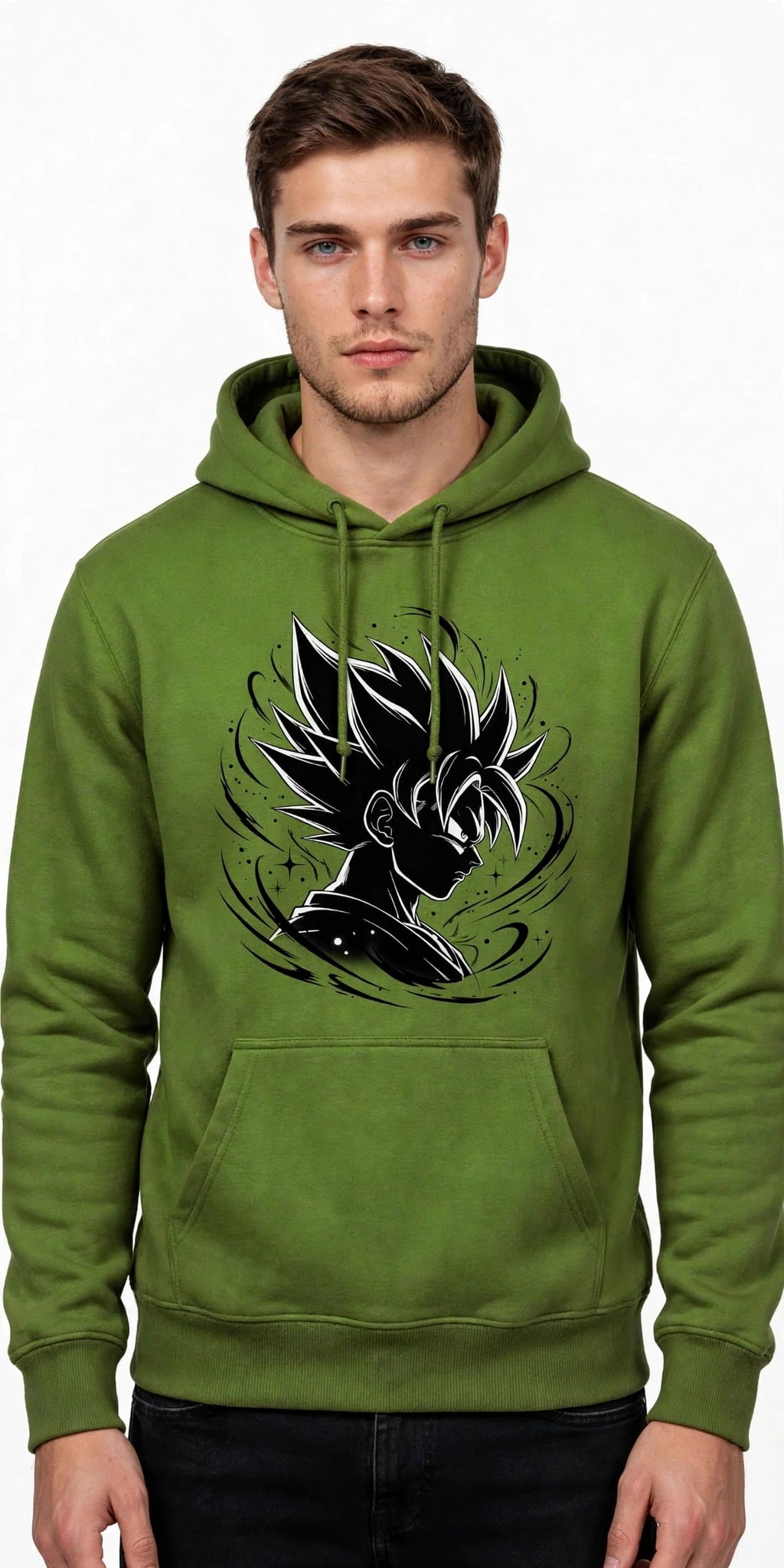 Black Anime Graphic Hoodie | 350 GSM | 100% Cotton