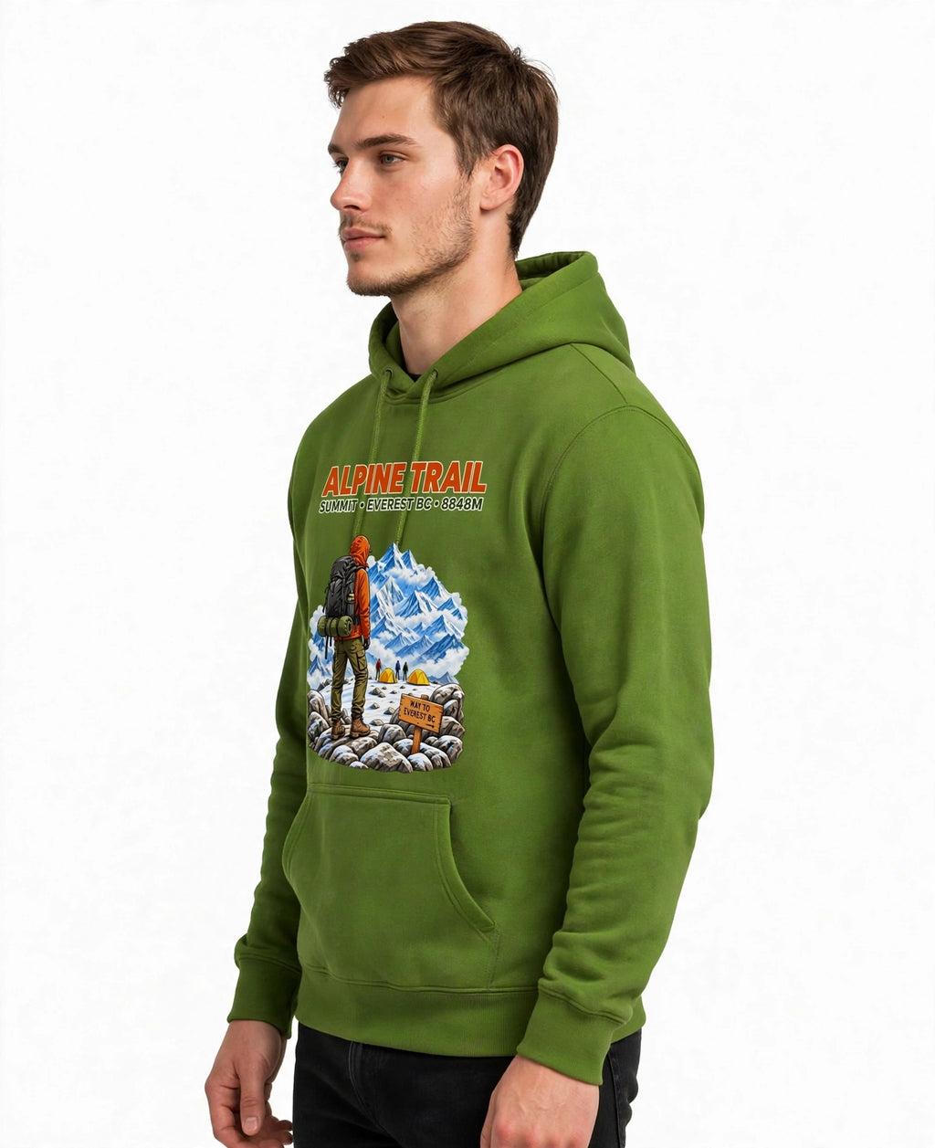 Alpine Trail Graphic Hoodie | 350 GSM | 100% Cotton