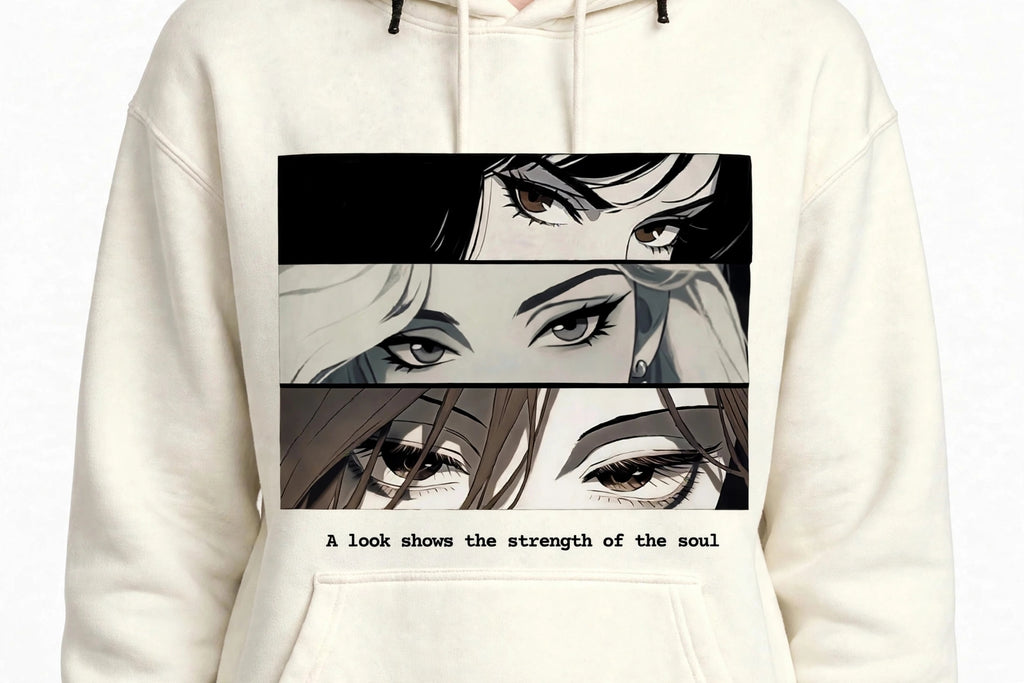 Girl Eyes Graphic Hoodie | 350 GSM | 100% Cotton