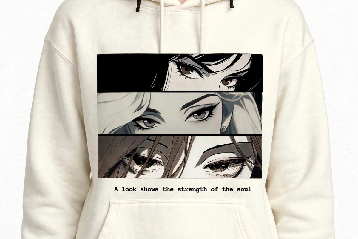 Girl Eyes Graphic Hoodie | 350 GSM | 100% Cotton