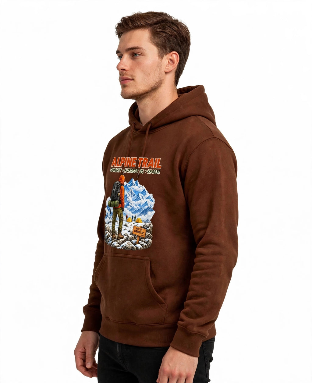 Alpine Trail Graphic Hoodie | 350 GSM | 100% Cotton