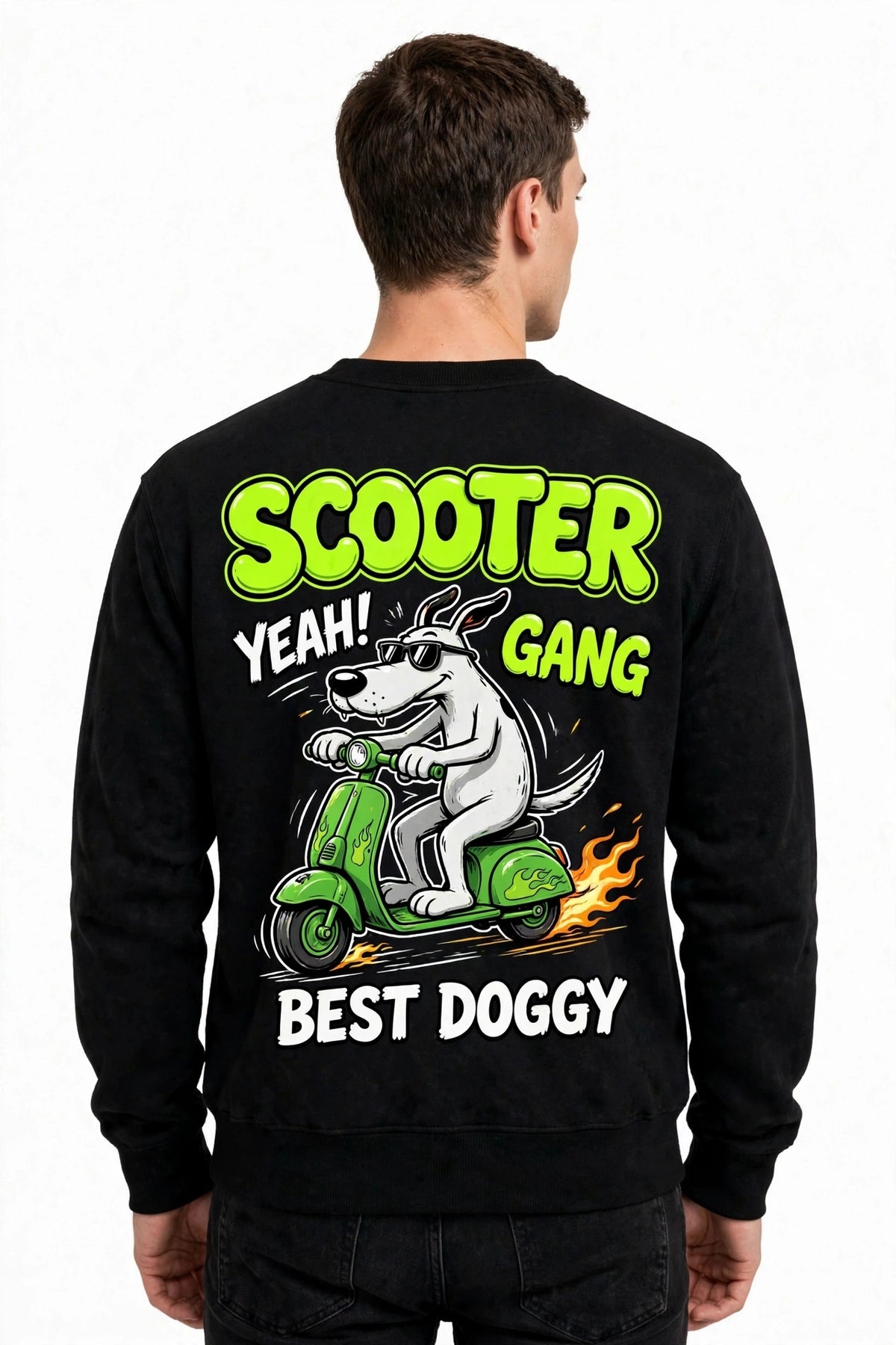 Scooter Graphic Sweatshirt | 350 GSM | 100% Cotton