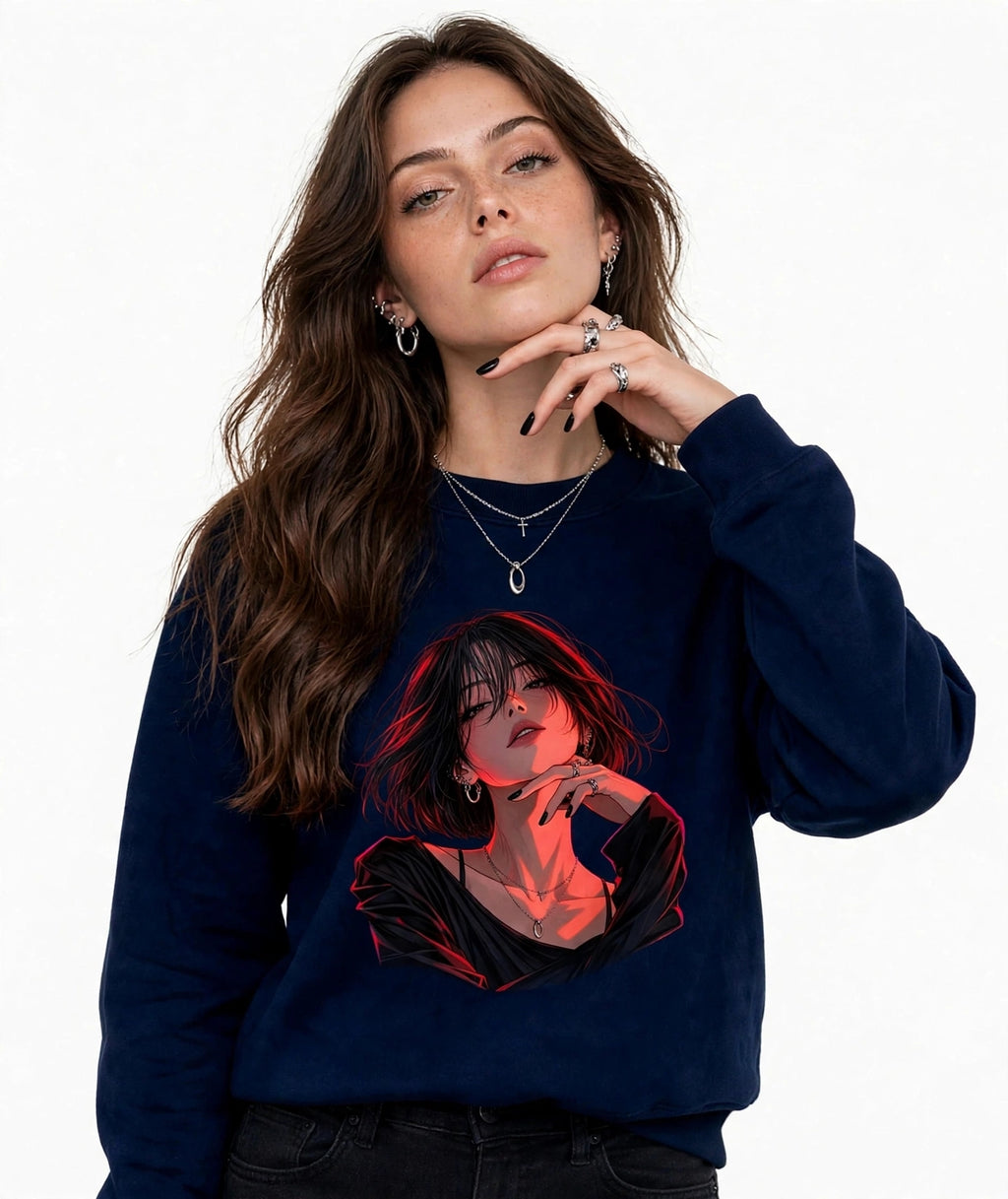 Girl Graphic SweatShirt| 350 GSM | 100% Cotton