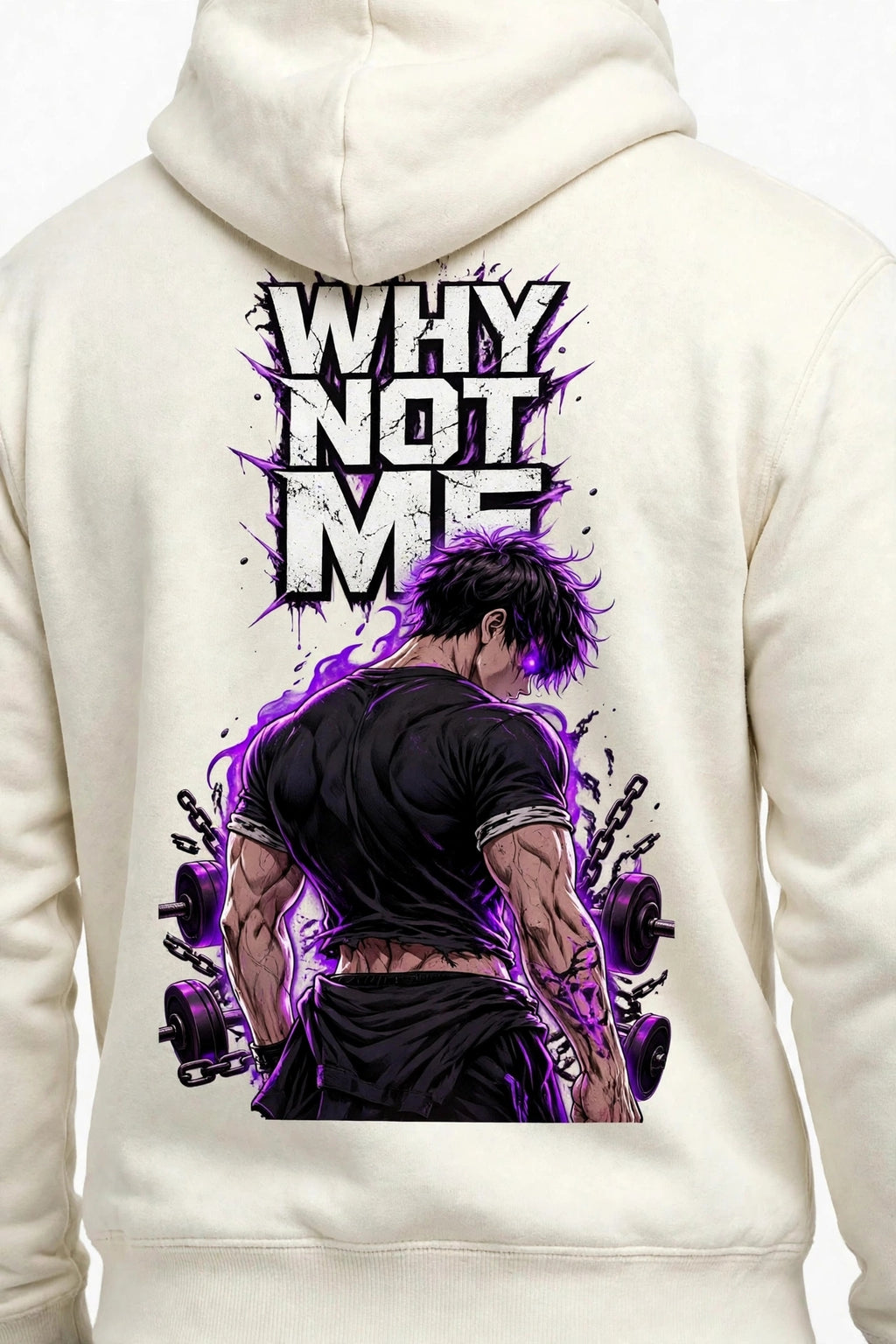 Why Not Me Anime Graphic Hoodie | 350 GSM | 100% Cotton