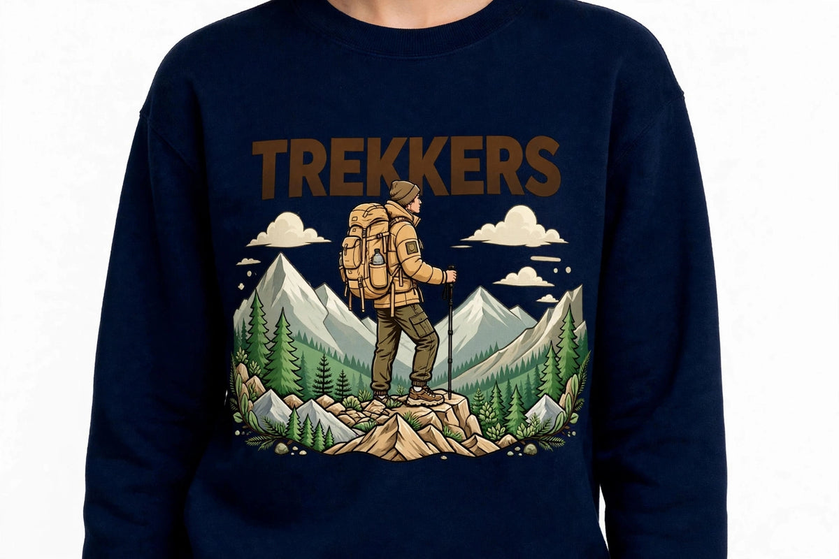 Trekkers Graphic Sweatshirt | 350 GSM | 100% Cotton